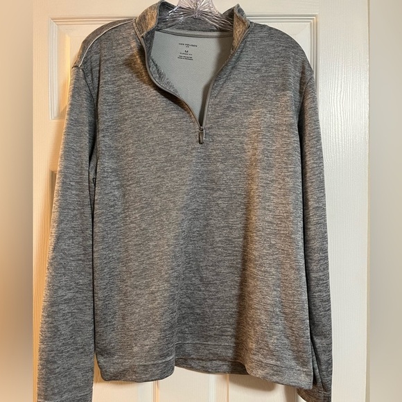 Van Heusen Other - VAN HEUSEN Men's Gray Quarter-Zip Sweater
